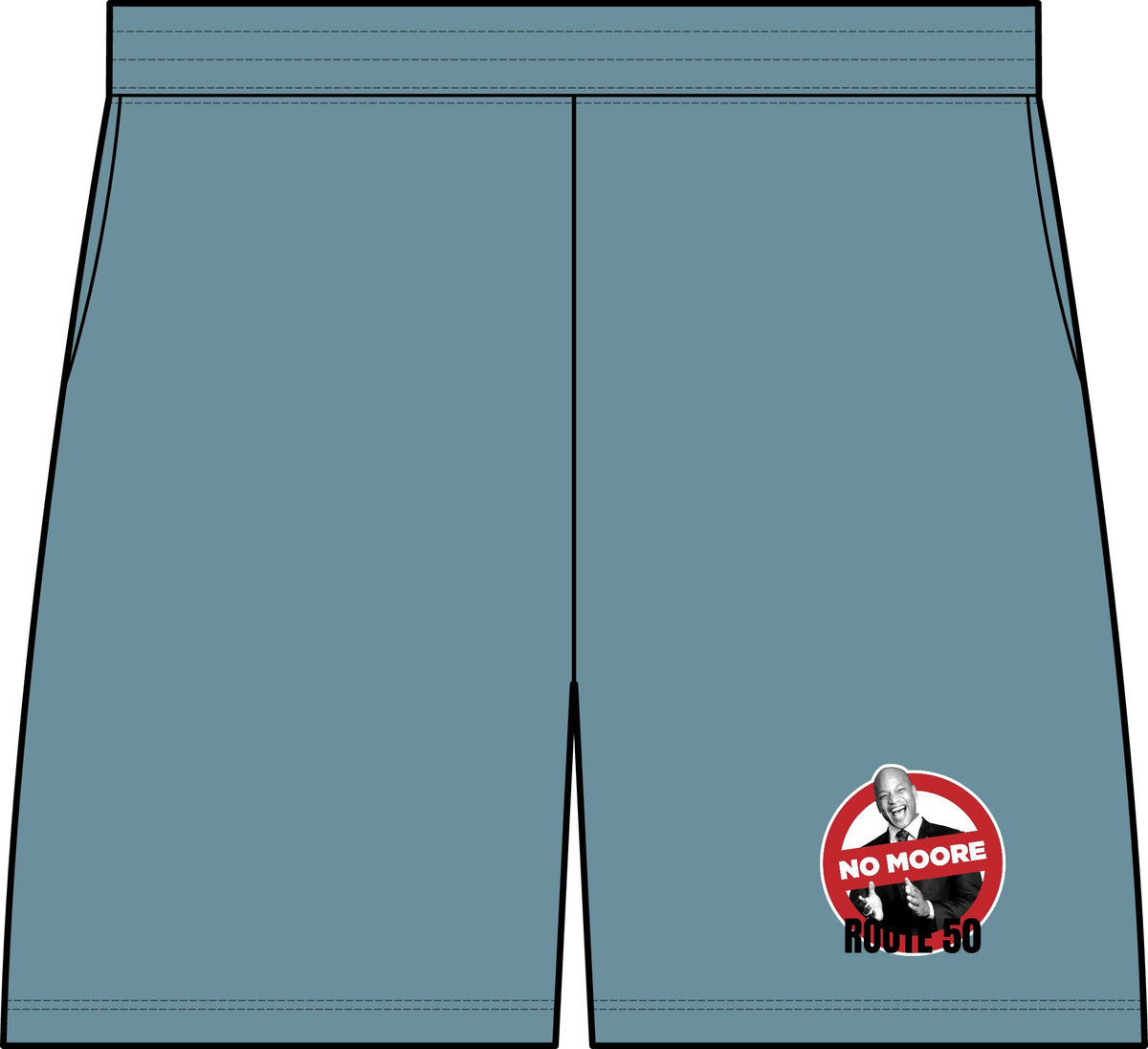 I Am No Moore Pique Gym Shorts — Route 50