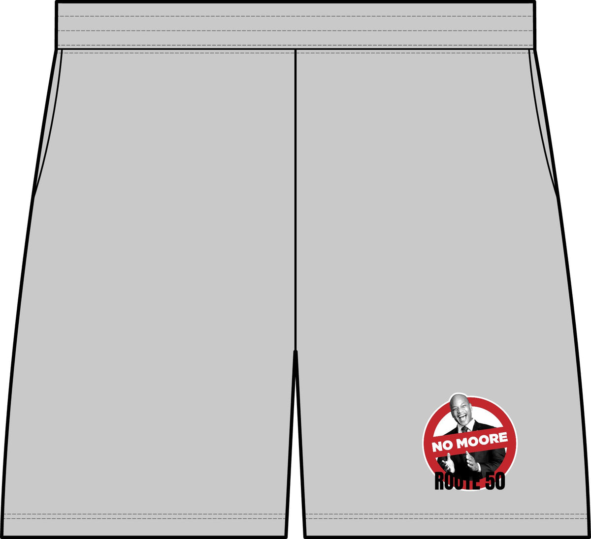 I Am No Moore Pique Gym Shorts — Route 50