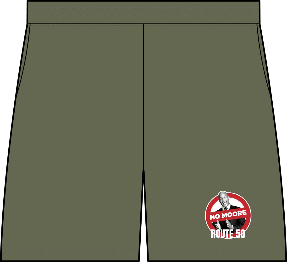 I Am No Moore Pique Gym Shorts — Route 50